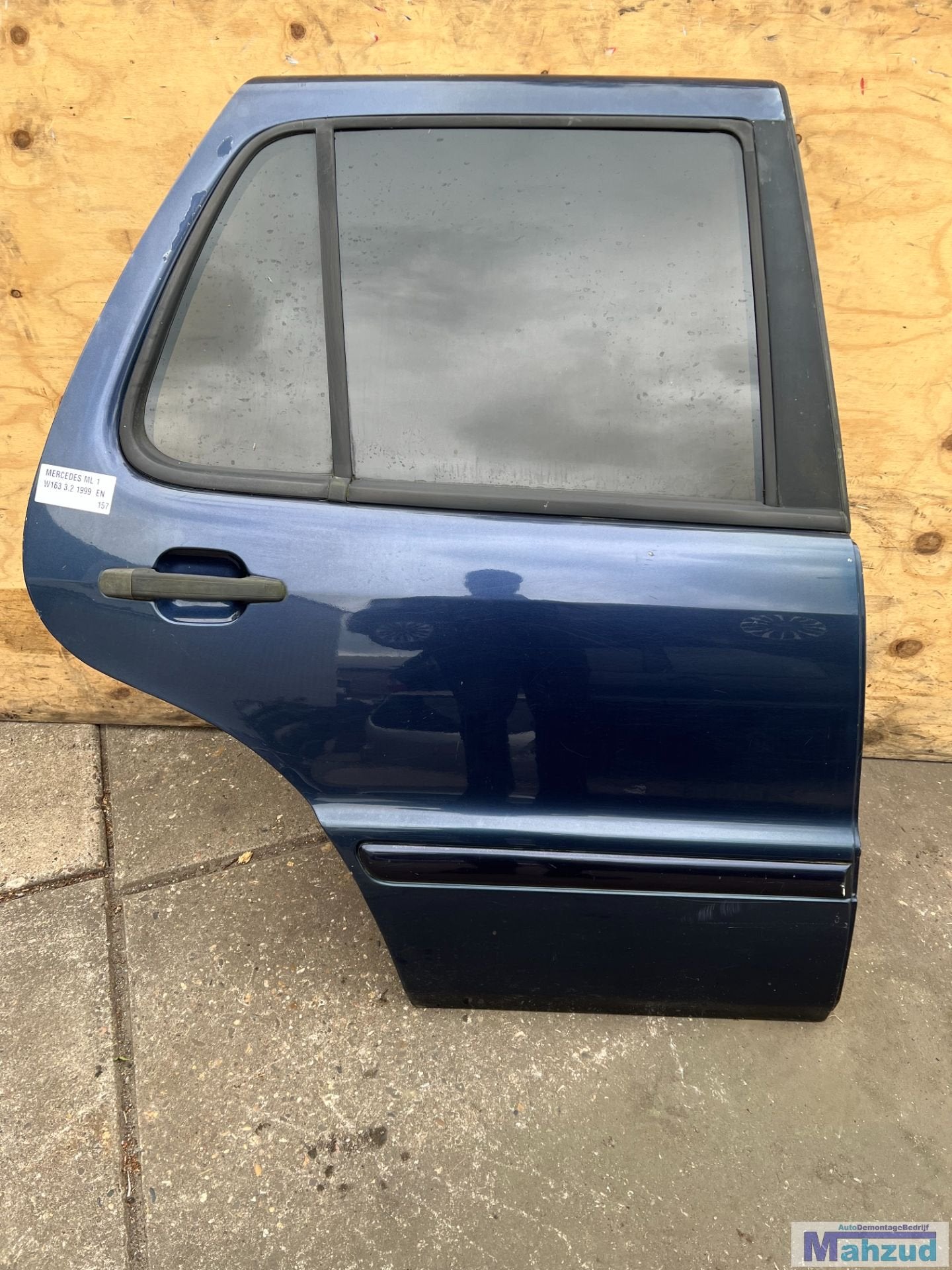MERCEDES ML W163 BLAUW rechts achter deur portier 1998-2004, Auto-onderdelen, Gebruikt, Mercedes-Benz AG, Deur, Mercedes-Benz