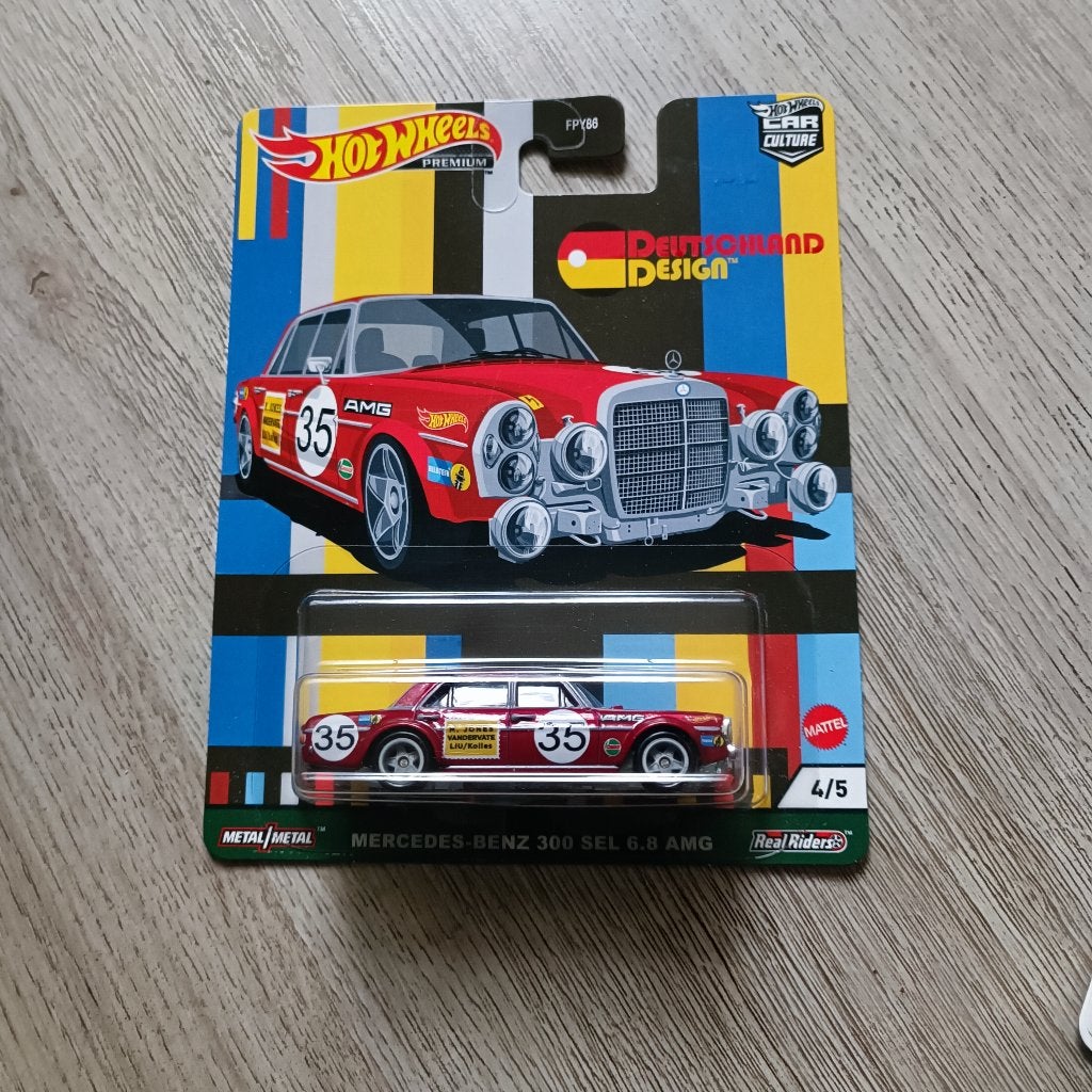 Hot Wheels Premium Deutschland Design Mercedes Benz 300SEL 6, Ophalen of Verzenden, Nieuw, Auto