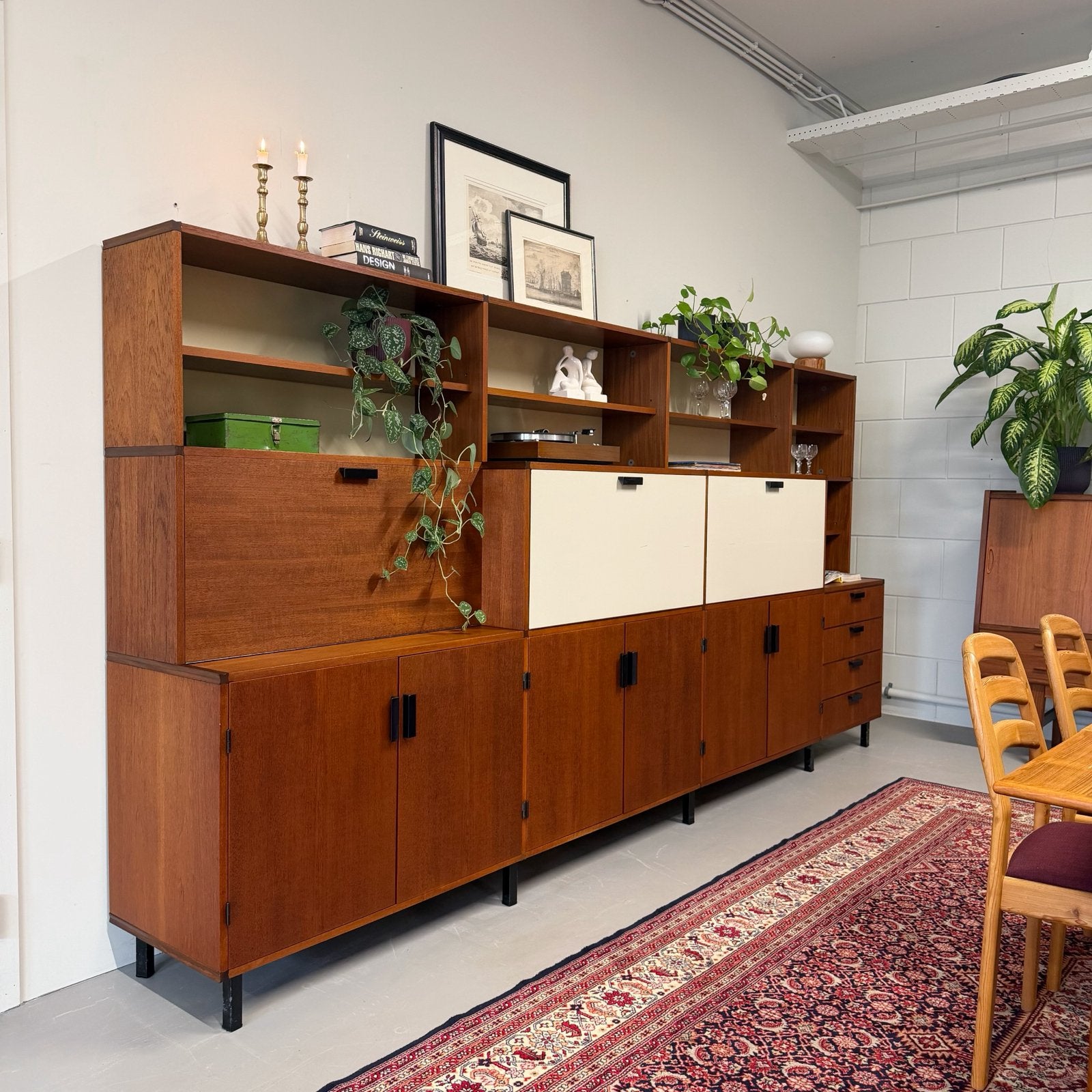 - Vintage wandmeubel •PASTOE• -, Gebruikt, ., 300 cm of meer, Ophalen of Verzenden