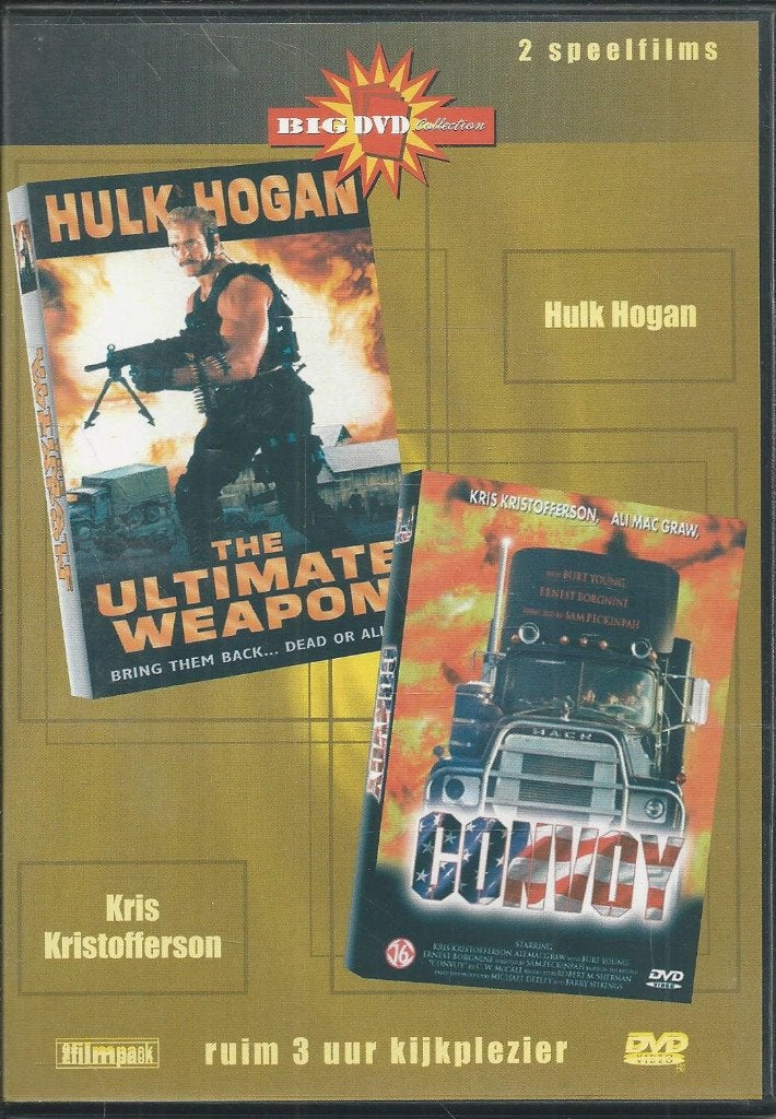 The ultimate weapon & Convoy ( 2 films ), Alle leeftijden, Ophalen of Verzenden, 1980 tot 2000, Actie en Avontuur