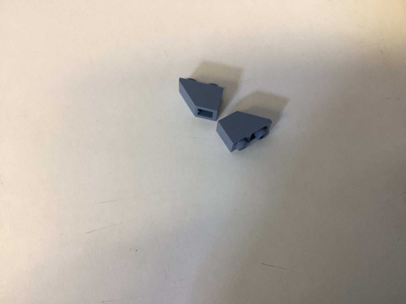 Lego dakpan 45 2x1 omgekeerd zandblauw, Ophalen of Verzenden, Gebruikt, Losse stenen, Lego
