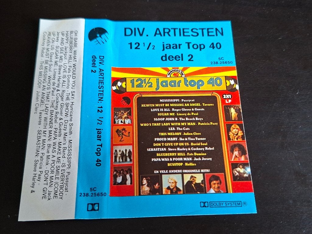 12 1/2 JAAR TOP 40 DEEL 2 (MC), Ophalen of Verzenden, Zo goed als nieuw, Origineel, 1 bandje