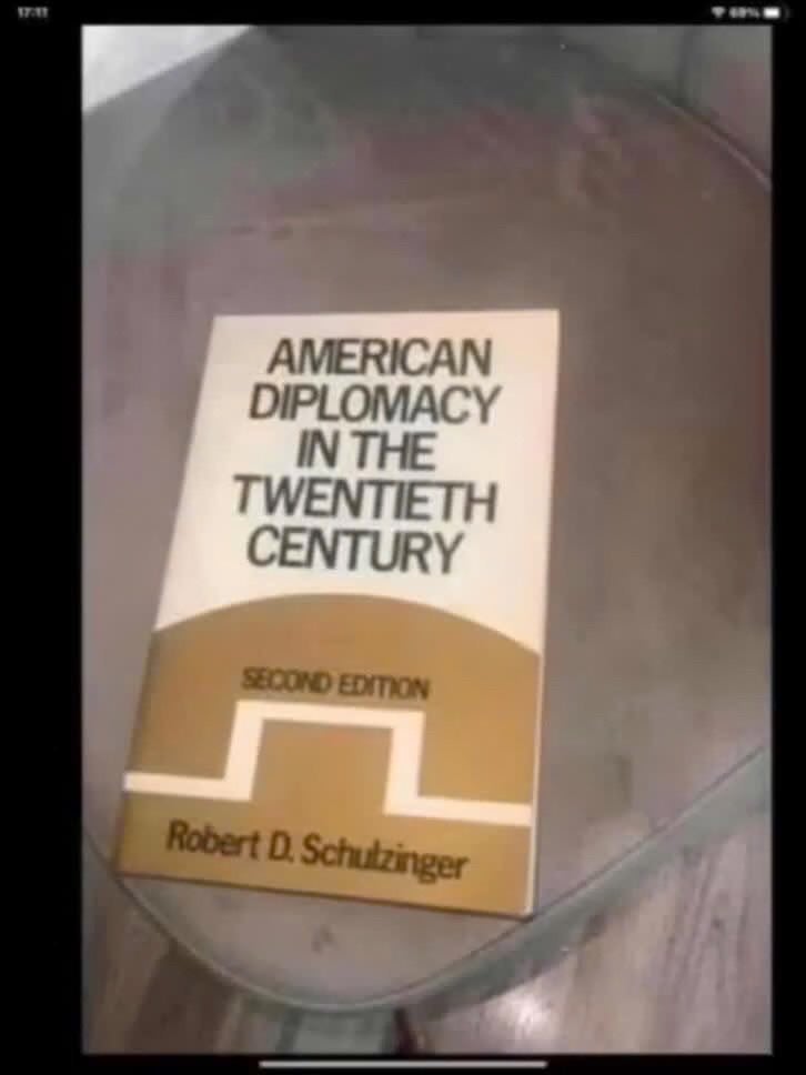 AmerikaansDiplomatieindeTwintigsteEeuw Robert D. Schulzinger, Ophalen of Verzenden, Gelezen, Robert D. Schulzinger