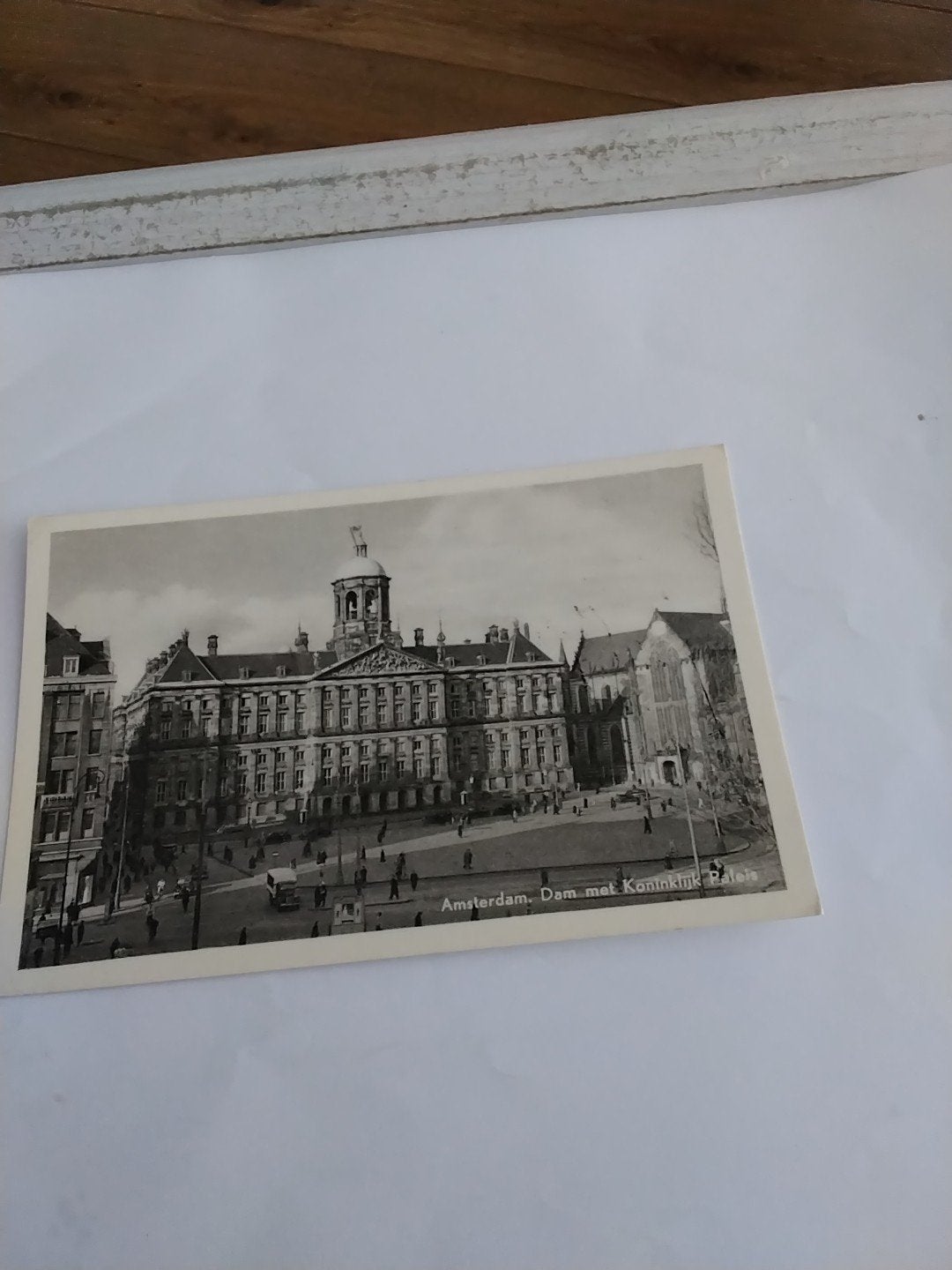 Oude ansichtkaart Amsterdam Dam met Koninklijk Paleis, Verzamelen, Ansichtkaarten | Nederland, Ophalen of Verzenden, Voor 1920