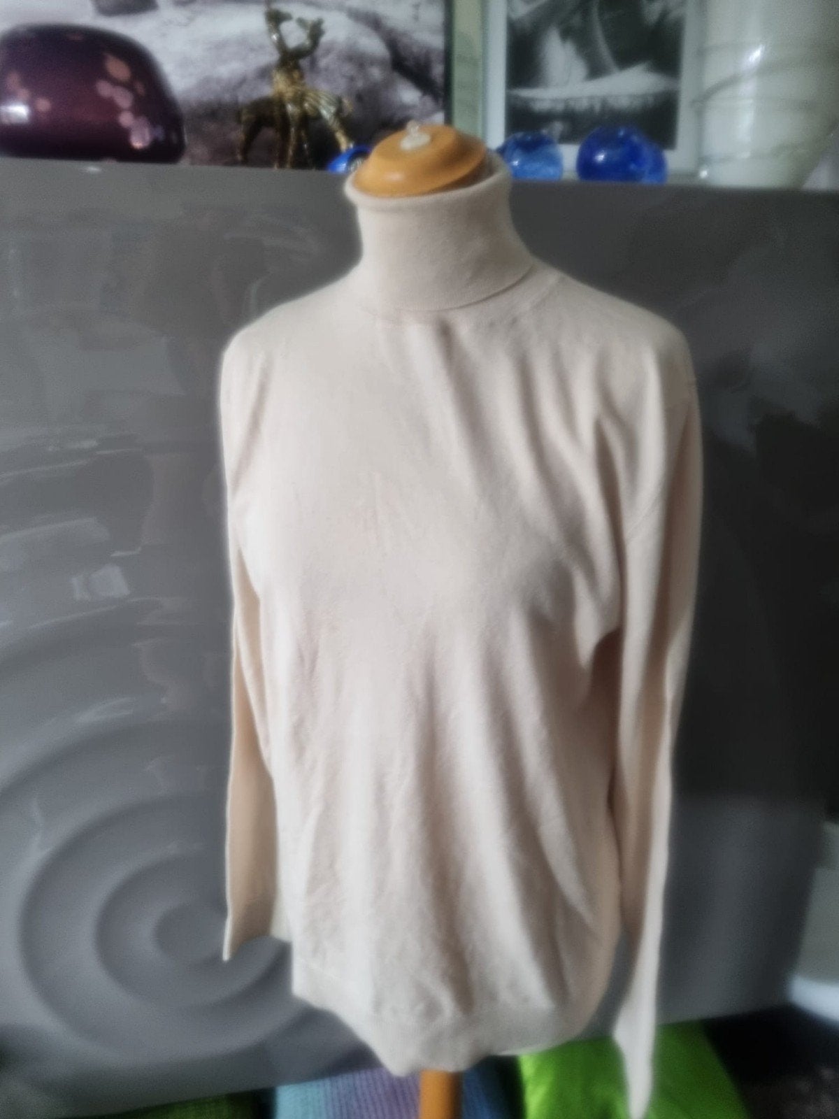 Massimo Dutti coltrui, maat XL, katoen/wol/zijde, beige., Beige, Maat 56/58 (XL), Ophalen of Verzenden, Zo goed als nieuw
