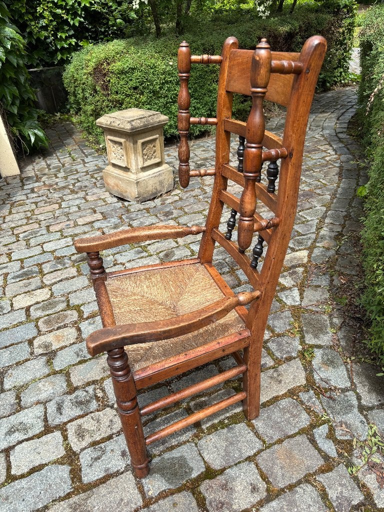19e eeuw bijzonder Engels stoeltje. Super decoratief en top!, Ophalen