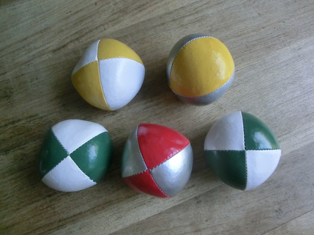 Setje van 5 jongleerballen - ca. 6,5 cm, Ophalen of Verzenden, Zo goed als nieuw