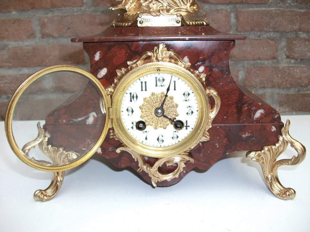 Antieke Pendule van ROUSSEAU  ( 1857 ), Ophalen of Verzenden