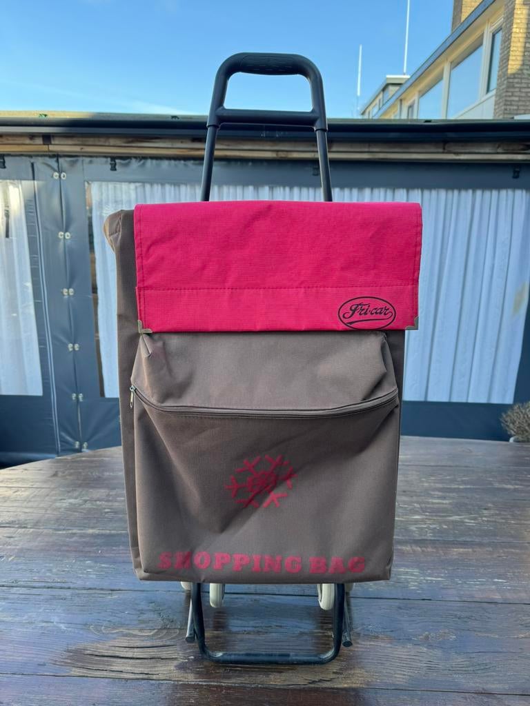 Boodschappen trolley, Sieraden, Tassen en Uiterlijk, Tassen | Reistassen en Weekendtassen, Ophalen, Zo goed als nieuw, 30 cm of meer