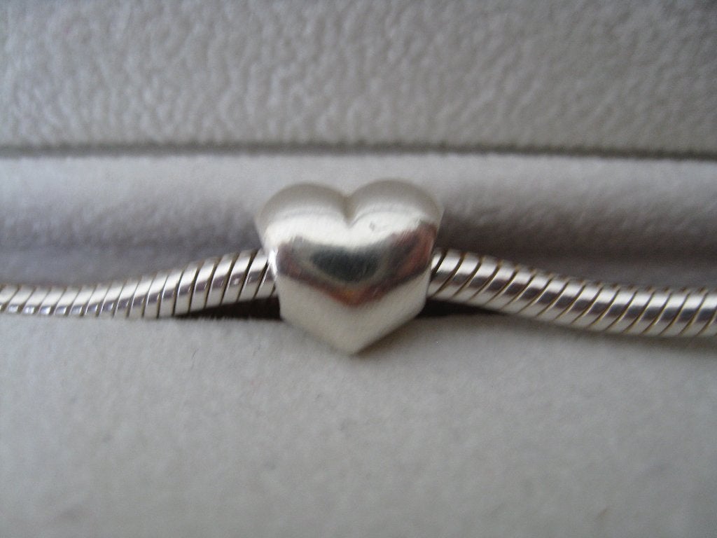 Pandora Bedel Hartje, Ophalen of Verzenden, Zo goed als nieuw, Zilver, Pandora