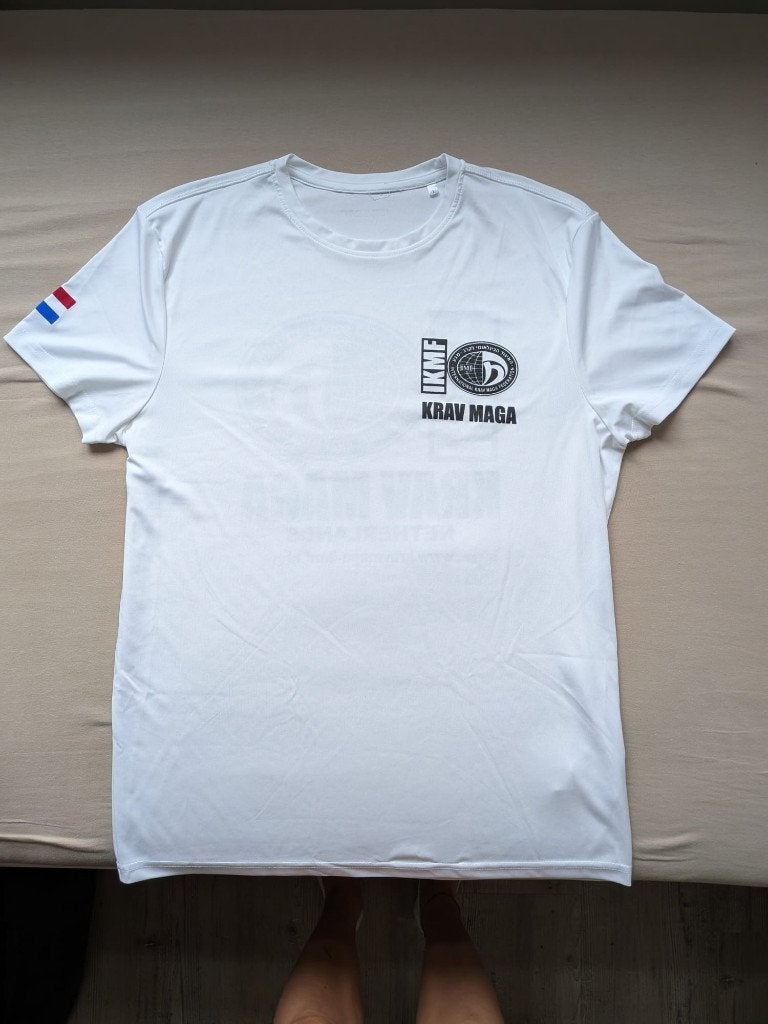 IKMF Krav Maga examen shirt, Sport en Fitness, Vechtsporten en Zelfverdediging, Overige, Maat L, Ophalen of Verzenden, Zo goed als nieuw
