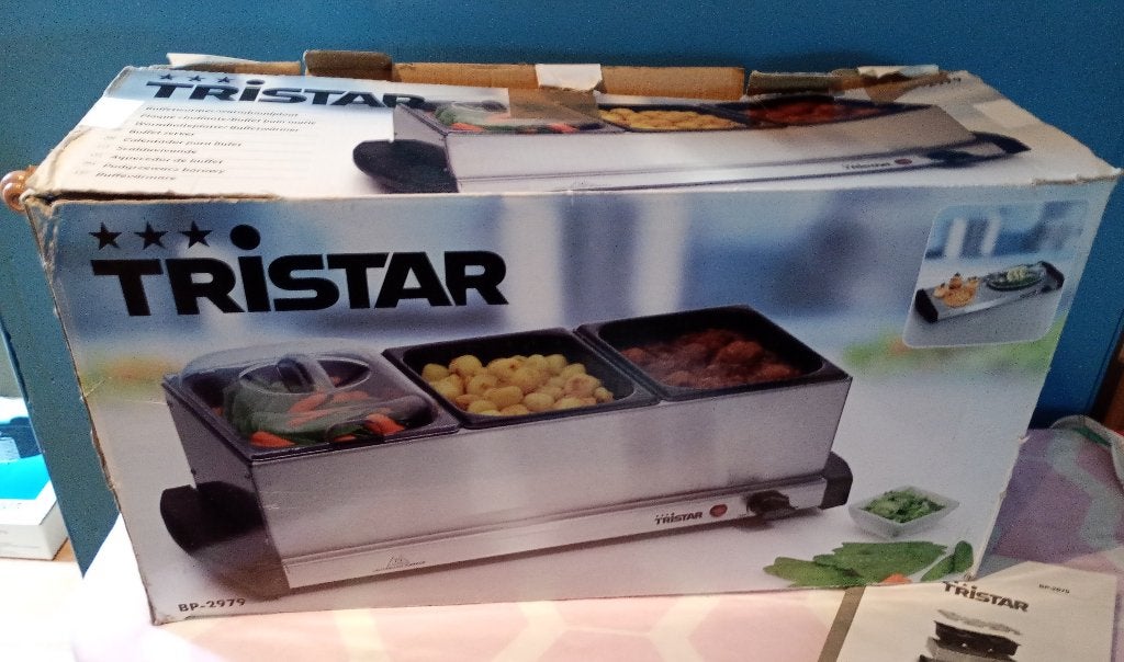 Tristar buffet warmhoud 220v, Huis en Inrichting, Ophalen, Zilver, Metaal, Overige merken