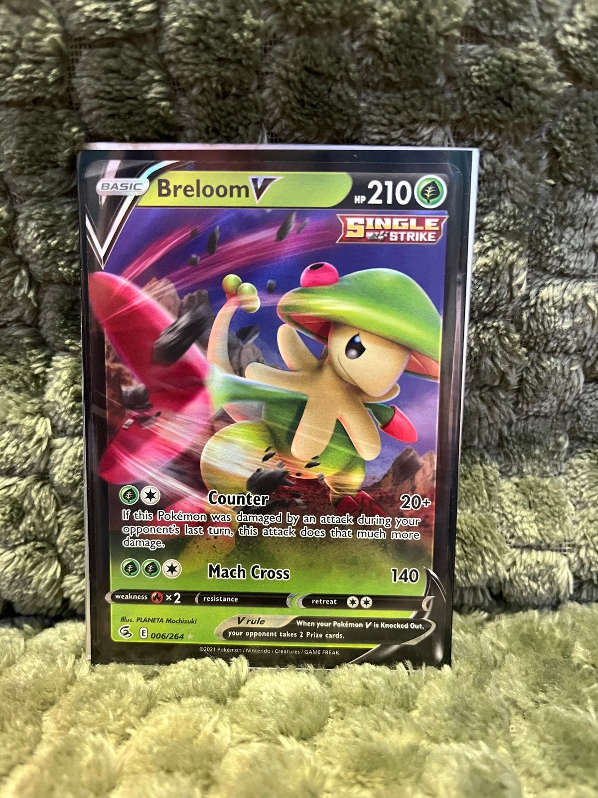Breloom V - 006/264 gem mint prijs is incl verzend, Verzenden, Zo goed als nieuw, Losse kaart