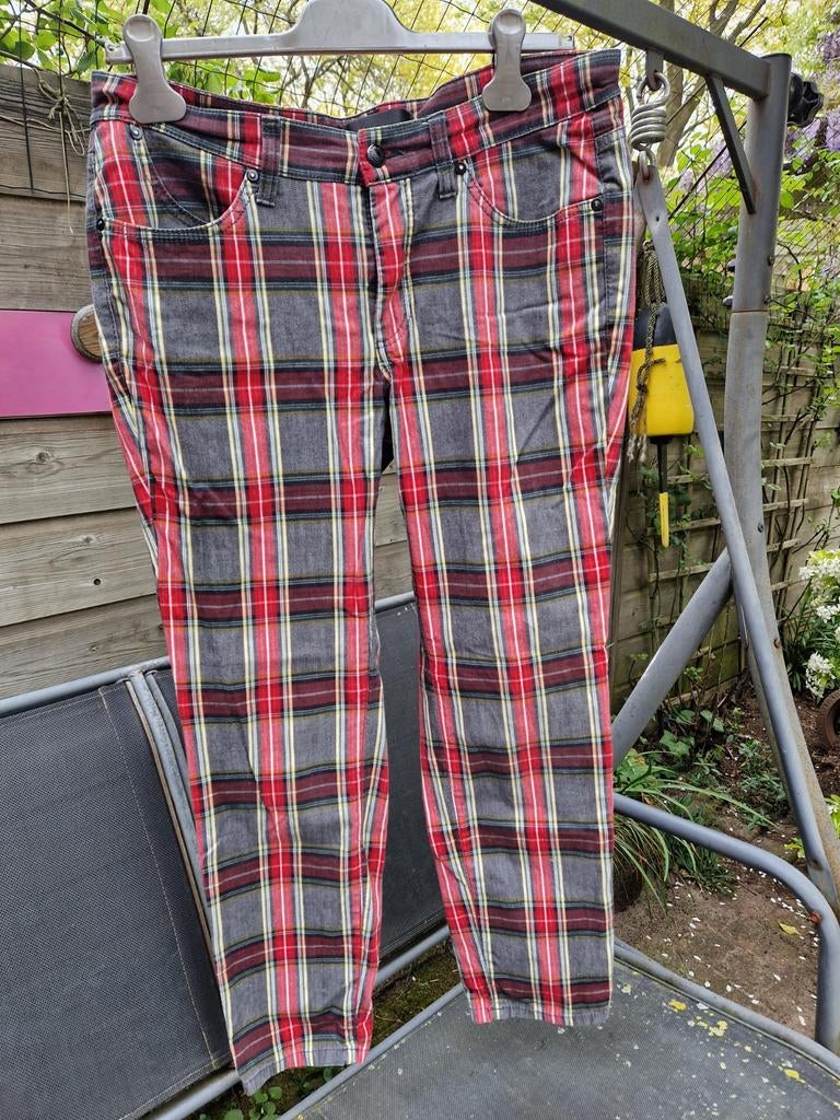 Mac&B schotse ruit broek skinny maat 42, Maat 42/44 (L), Ophalen of Verzenden, Lang, Gedragen