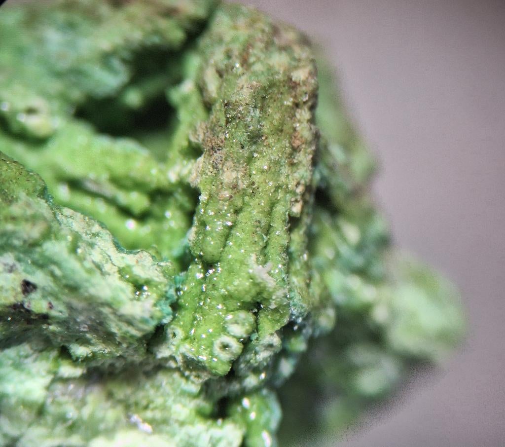 Bayldoniet psm Mimetiet, Malachiet - Tsumeb Mine, Namibië, Ophalen of Verzenden, Mineraal