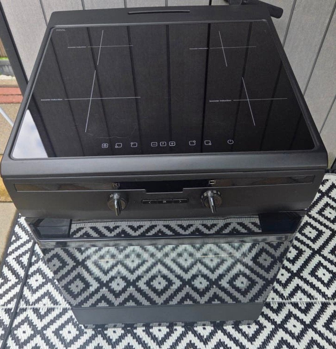 Inventum VFI6042ZWA/03 Inductie Fornuis met Oven, Ophalen, 60 cm of meer, 4 kookzones, Zo goed als nieuw