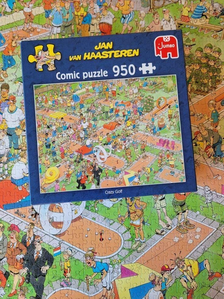 Puzzel 1000 jan van haasteren crazy golf, Ophalen of Verzenden, 500 t/m 1500 stukjes, Zo goed als nieuw