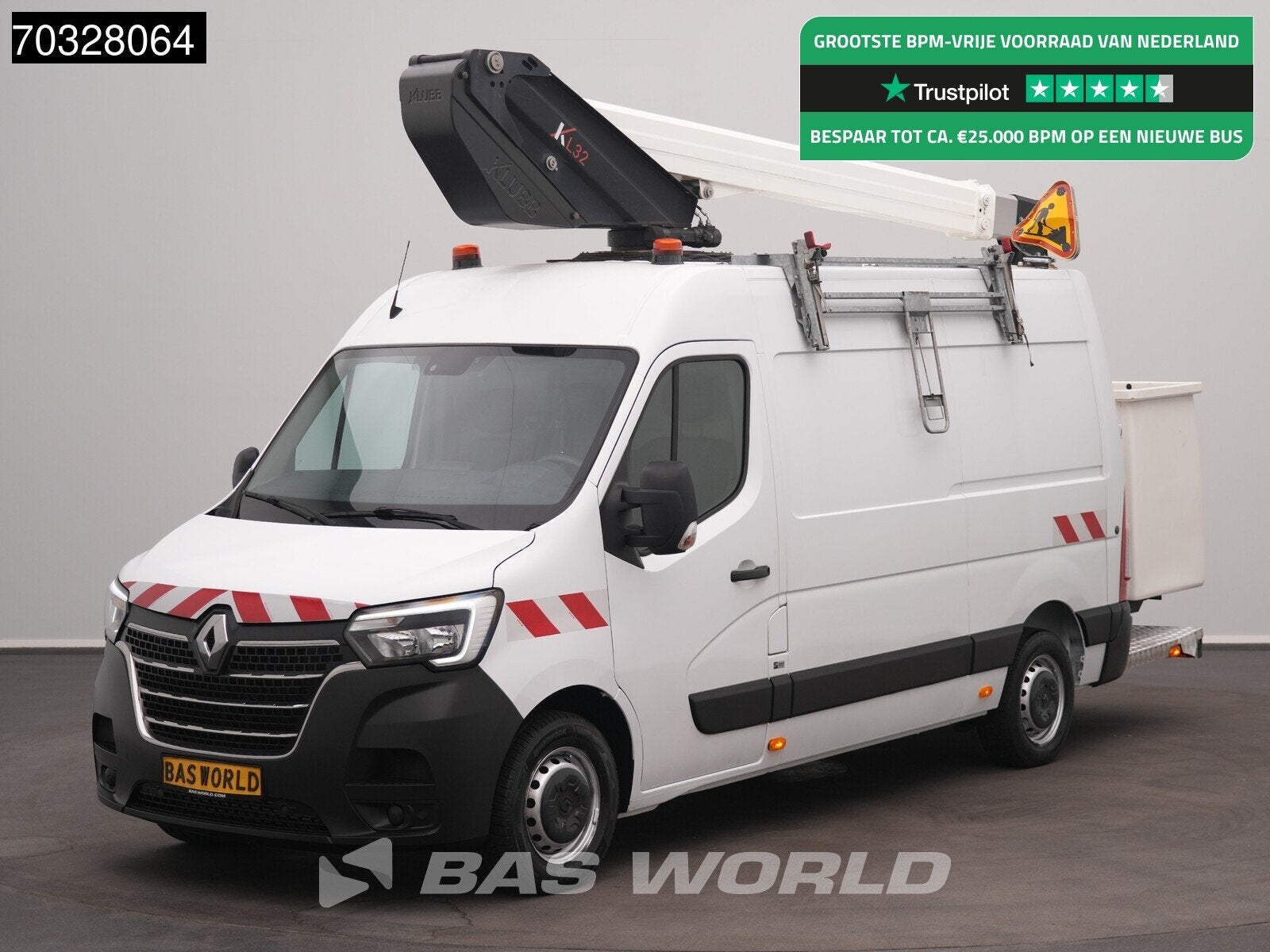 Renault Master 145PK Hoogwerker Werkhoogte 11,2m L2H2 Trekha, Auto's, Bestelauto's, 145 pk, Stof, Gebruikt, Euro 6