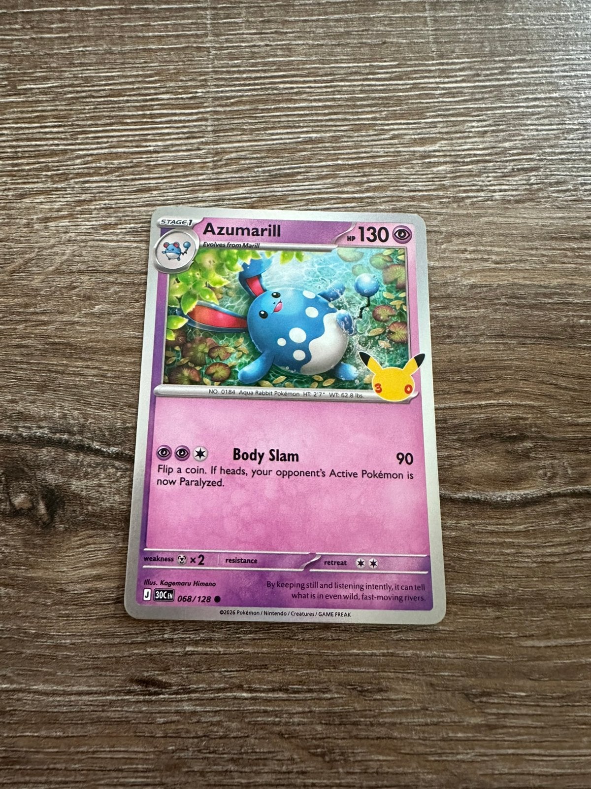 Azumarill, Ophalen of Verzenden, Zo goed als nieuw