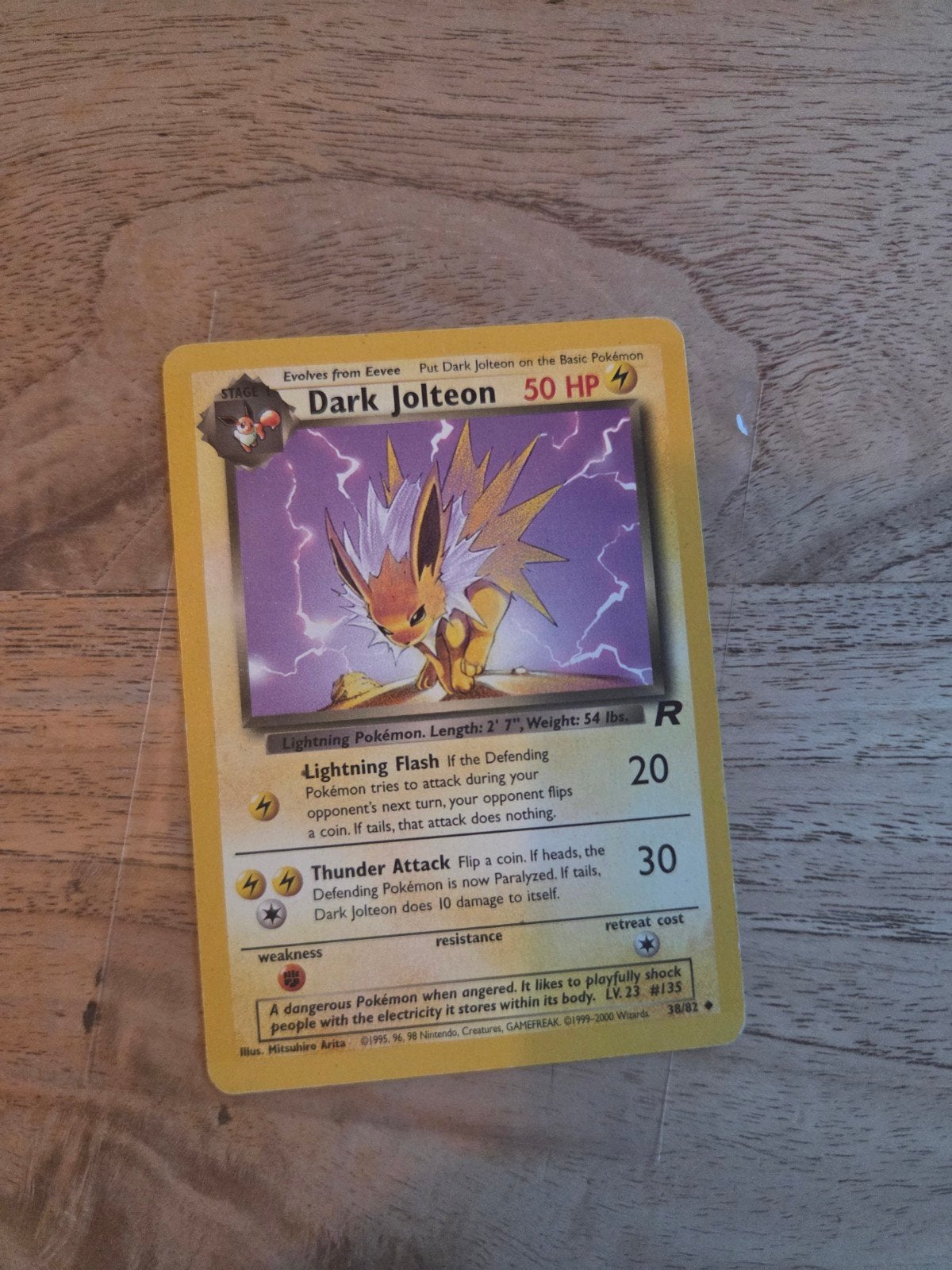 Dark Jolteon Team Rocket 38/82, Ophalen of Verzenden, Zo goed als nieuw