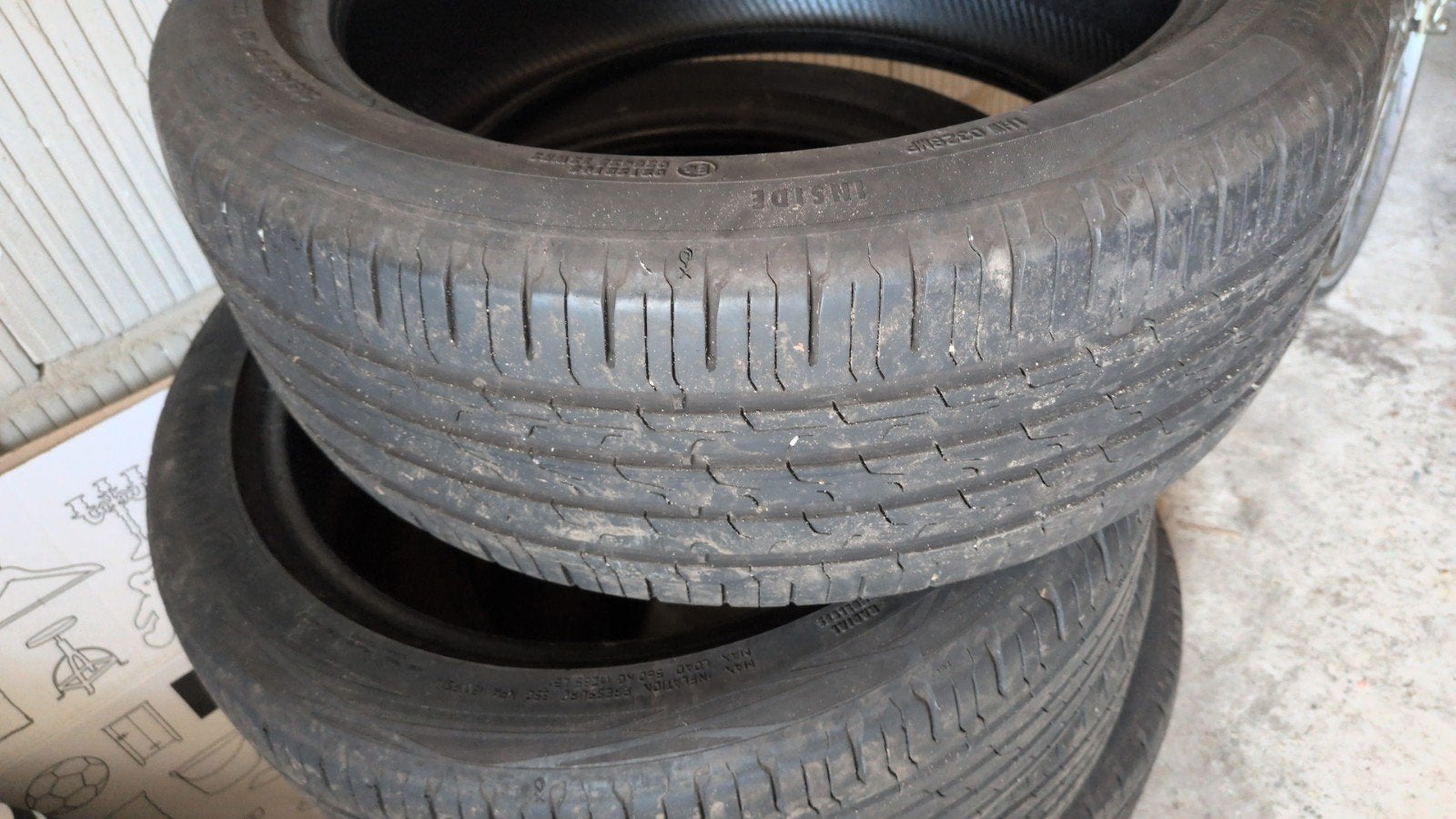 4 Continental banden 205/45/17, Auto-onderdelen, Banden en Velgen, Ophalen, Gebruikt, 17 inch, 205 mm