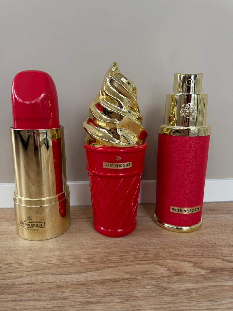 Luxe Piper-Heidsieck Champagne verpakking - Lippenstift/IJsj, Huis en Inrichting, Woonaccessoires | Overige, Nieuw, Kunststof