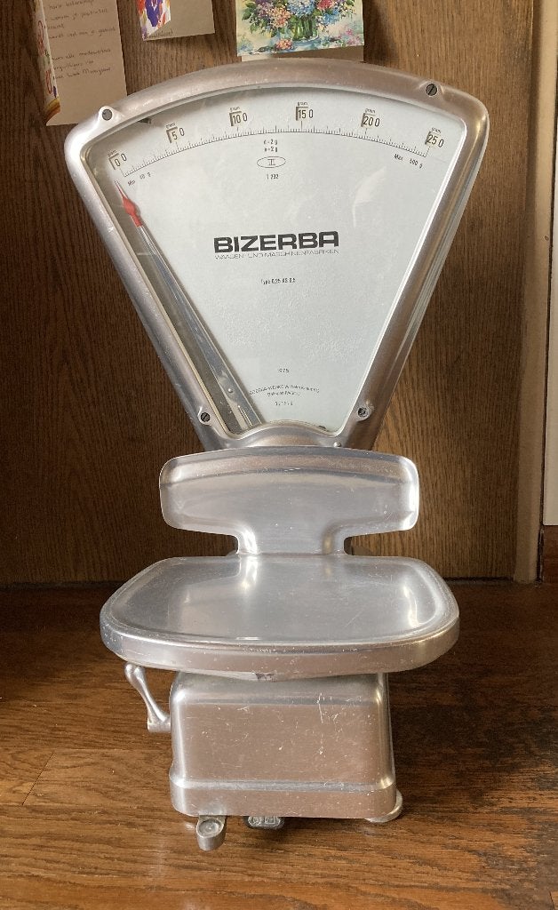 Brocante oude metalen winkel - weegschaal / Bizerba, Ophalen