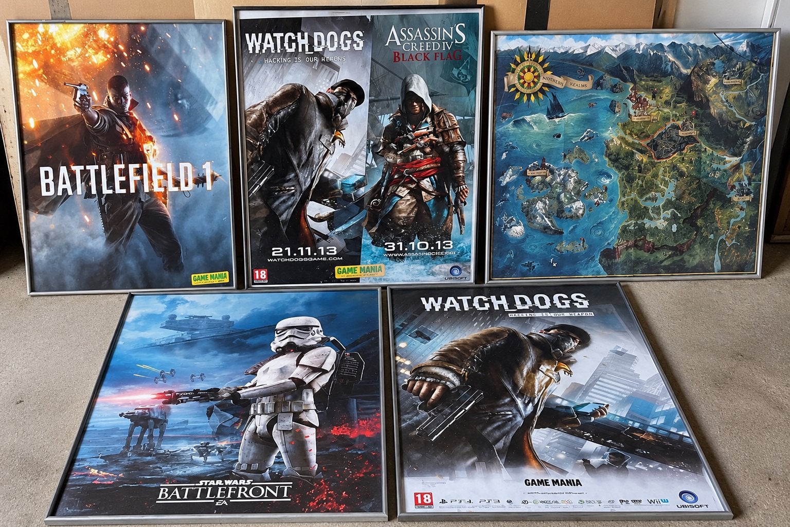 Ingelijste Gameposters Star Wars, Battlefield & Meer, Ophalen of Verzenden, Zo goed als nieuw