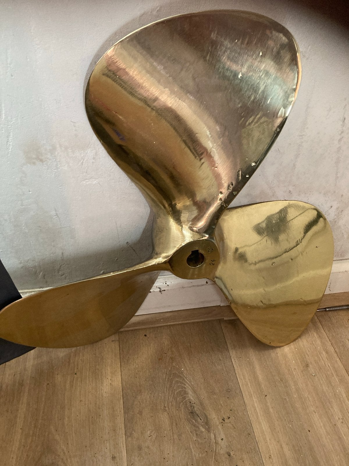 Bronzen scheepsschroef 24x21 - Motorboot, Ophalen of Verzenden, Gebruikt, Motor en Techniek, Motorboot