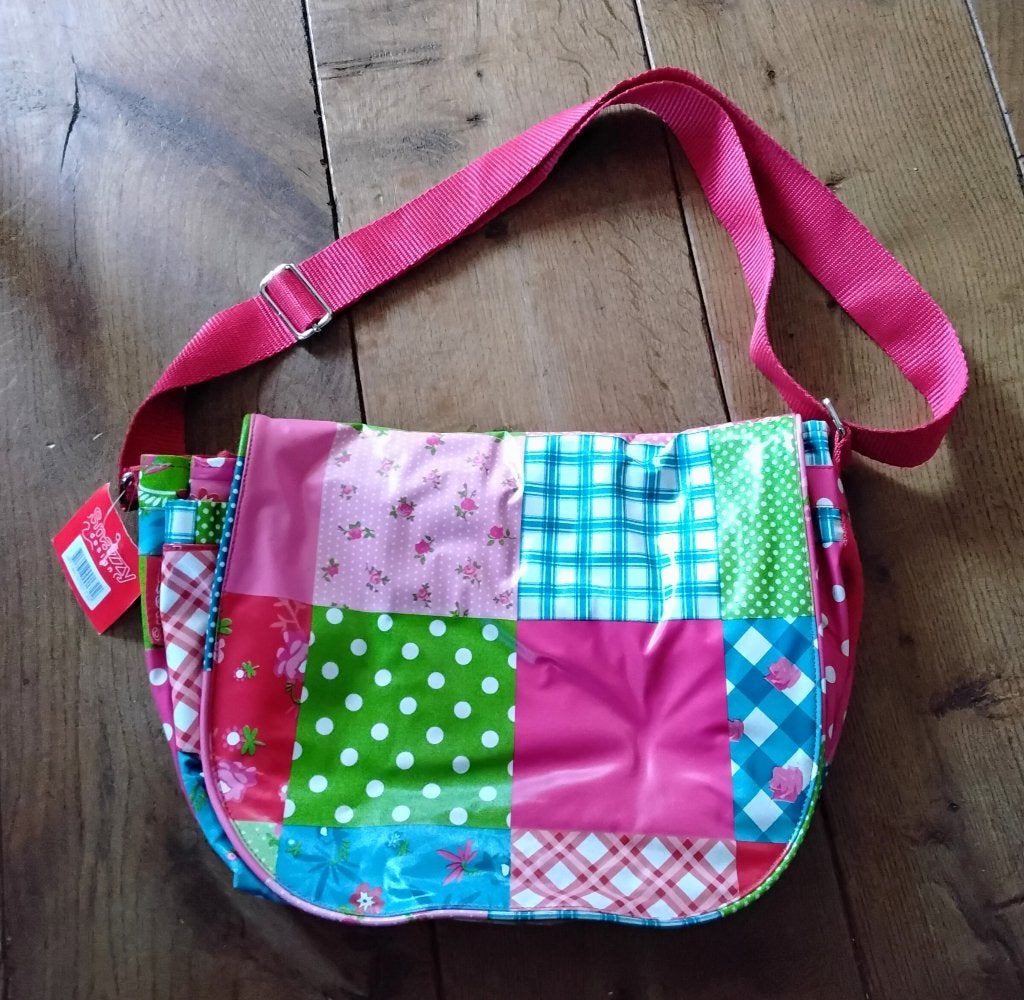 Mooie tas met patchwork design - waterafstotend - nieuw, Ophalen of Verzenden, Nieuw, Overige kleuren, Overige merken