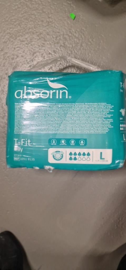 Absorin incontinentie broekjes maat L, Diversen, Verpleegmiddelen, Ophalen