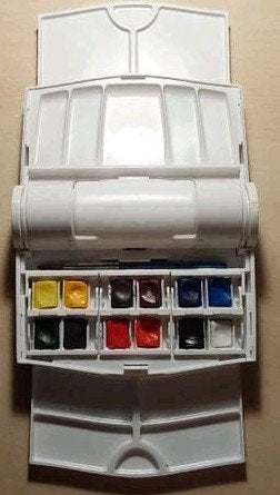Cotman Field Set plus aquarelverf + Chinese White, Ophalen of Verzenden, Zo goed als nieuw, Waterverf