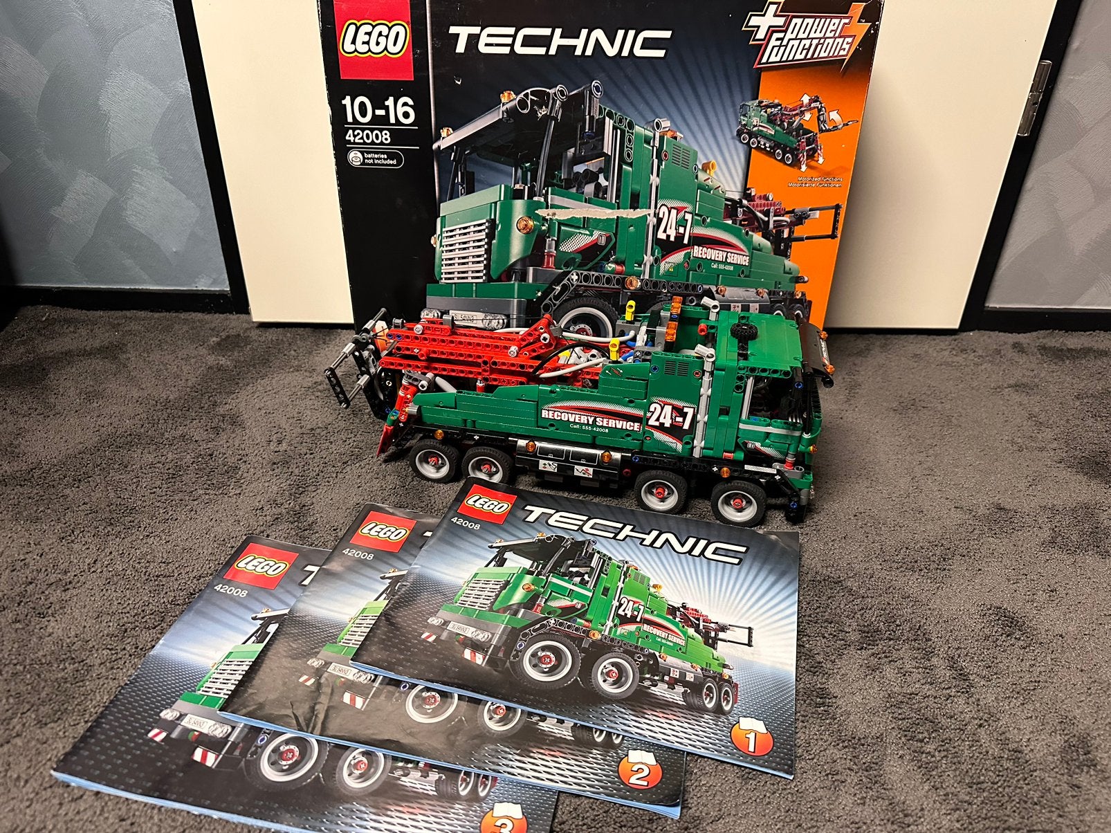 Lego Technic 42008 Sleepwagen, Kinderen en Baby's, Ophalen of Verzenden, Zo goed als nieuw, Complete set, Lego