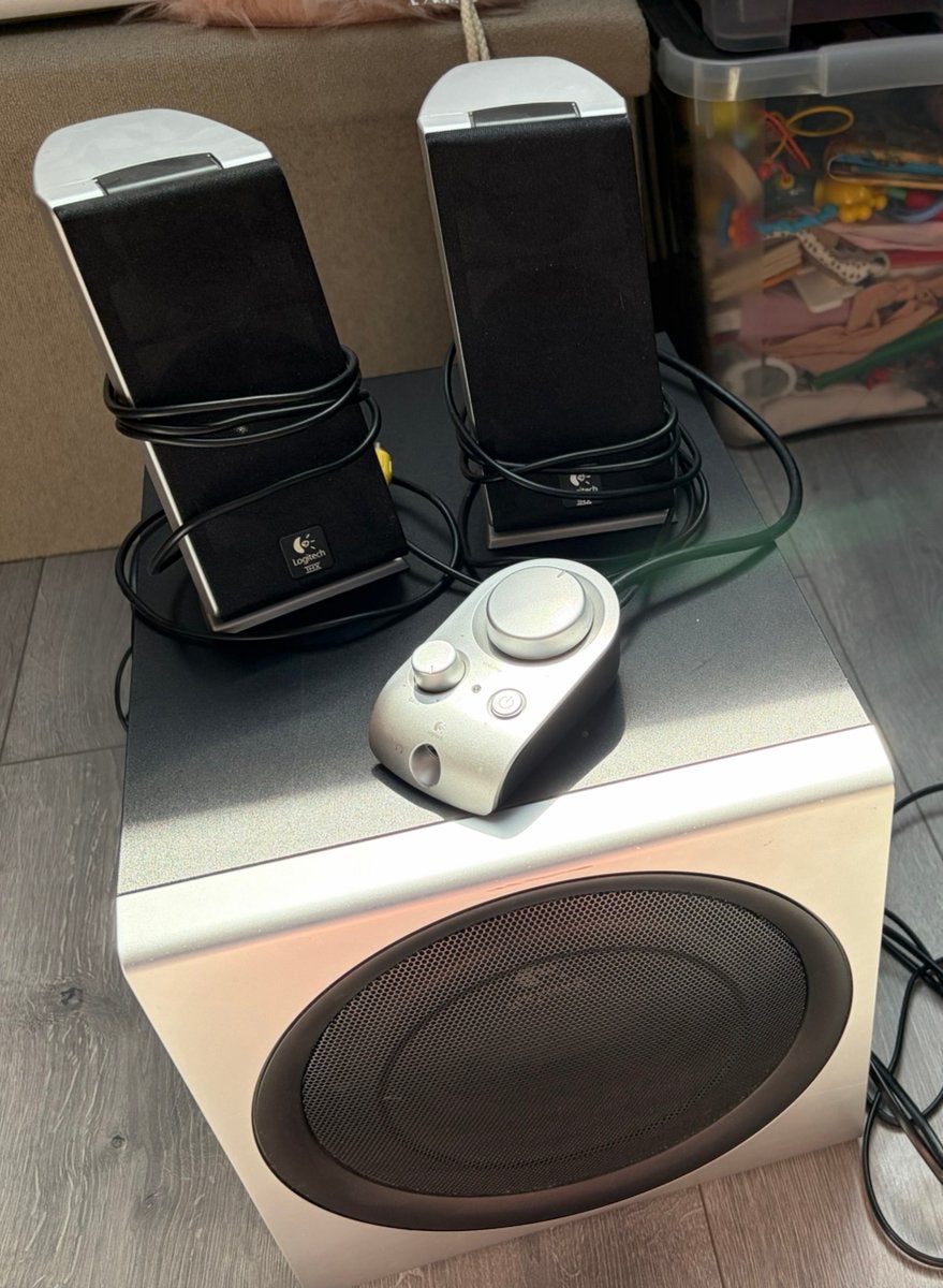 Logitech Z-2300 luidsprekerset, Ophalen of Verzenden, Gebruikt, Audiokanaal 2.1