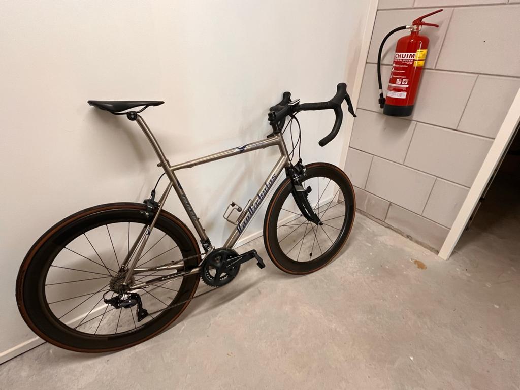 Van Nicholas Zephyr racefiets - Titanium frame, 28 inch, Gebruikt, Meer dan 20 versnellingen, 53 tot 57 cm
