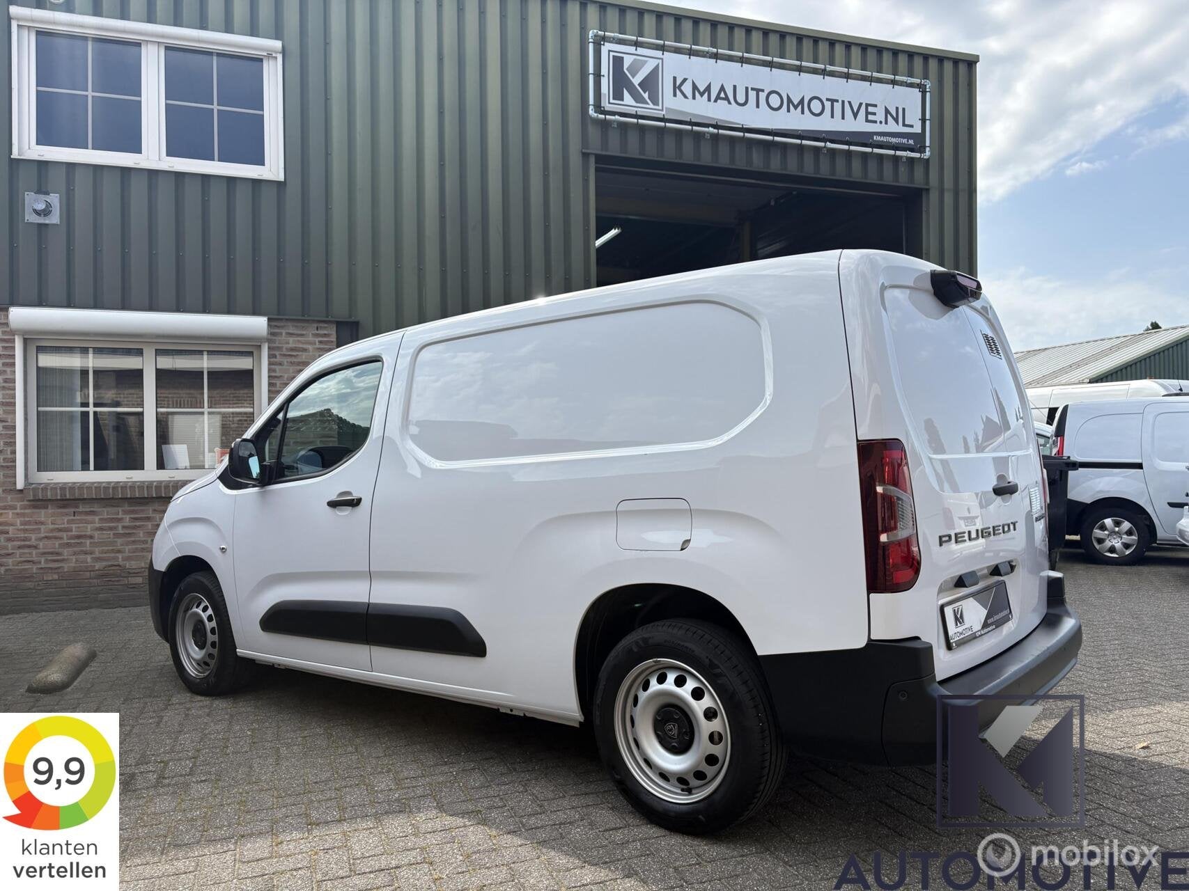 Peugeot Partner 1.5 BlueHDi 130pk L2 Automaat|Carplay|Camera, Auto's, Automaat, Stof, 4 cilinders, Wit
