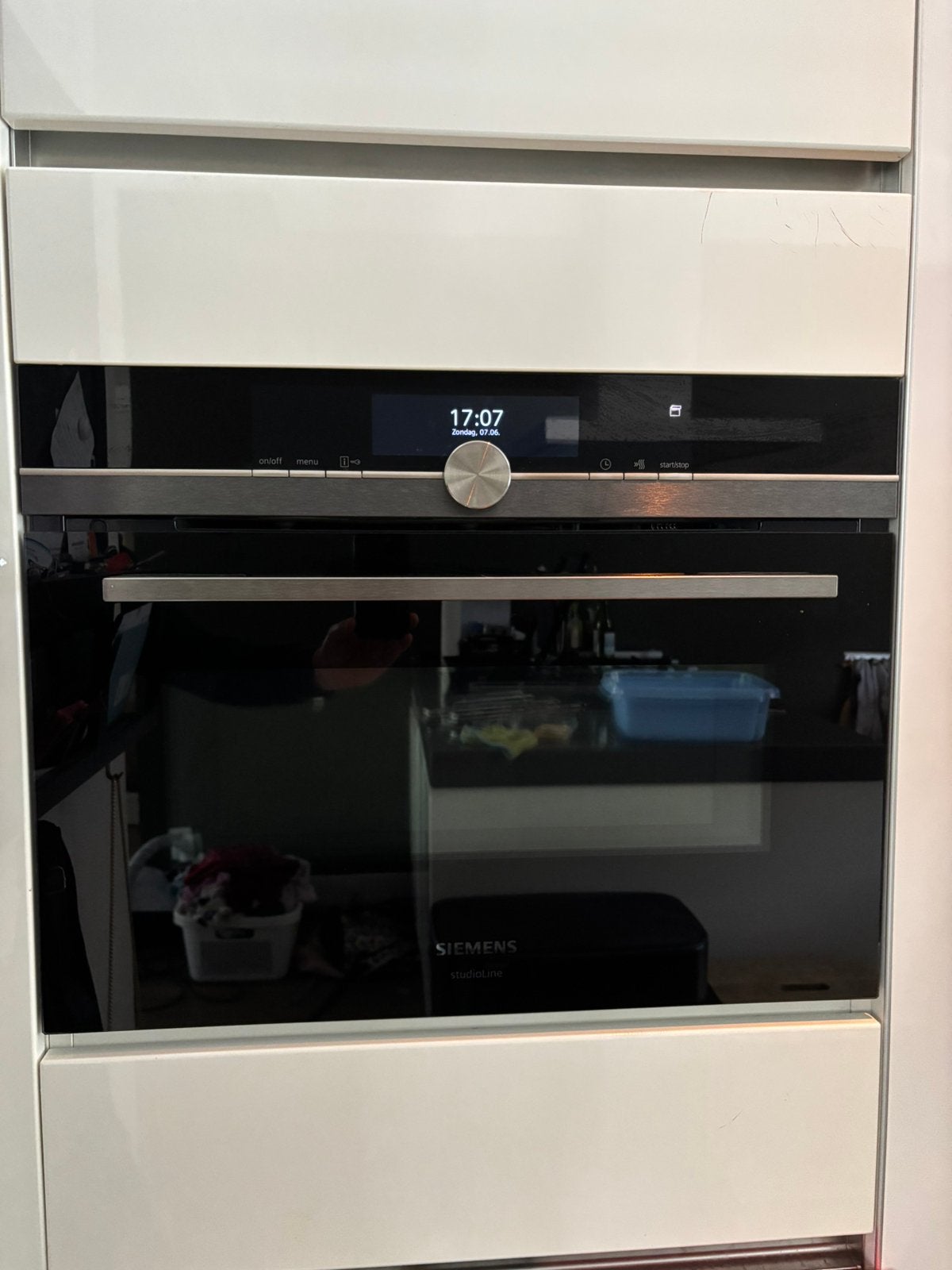 Luxe Siemens Oven met Magnetron (nis 45) Stoom & Pyrolyse, Ophalen, 45 tot 50 cm, Gebruikt, 60 cm of meer