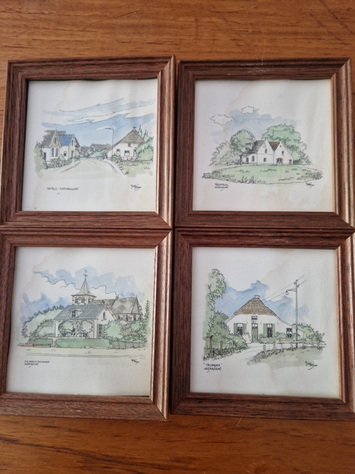 Westervoort Harrie Kemperman aquarellen, de Pals, Vredenburg, Ophalen of Verzenden