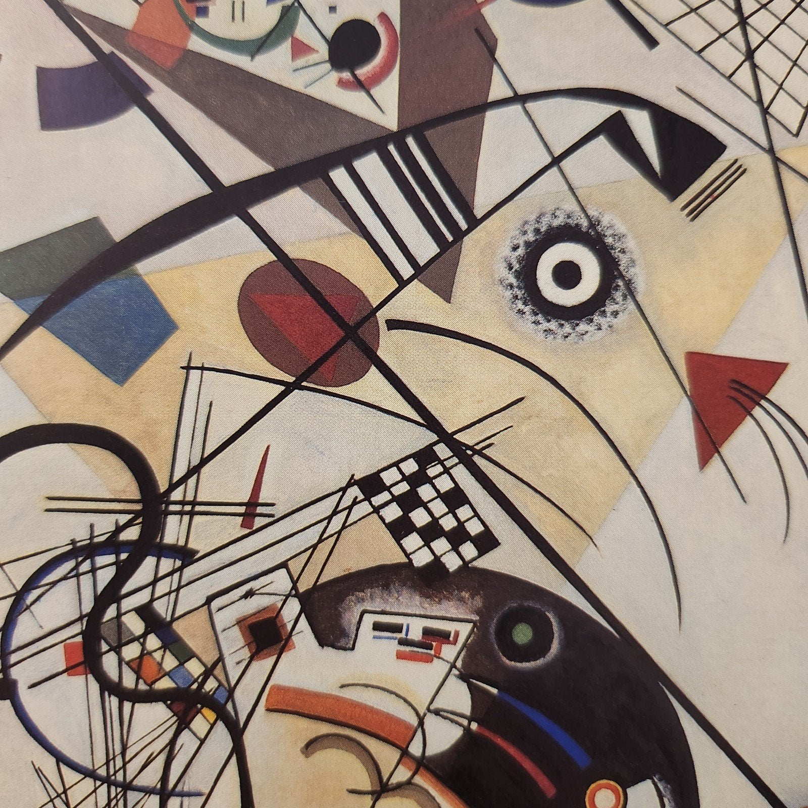 Kunstkaart Kandinsky 'Durchgehender Strich', Verzamelen, Verzenden, 1980 tot heden, Ongelopen, Cultuur en Media