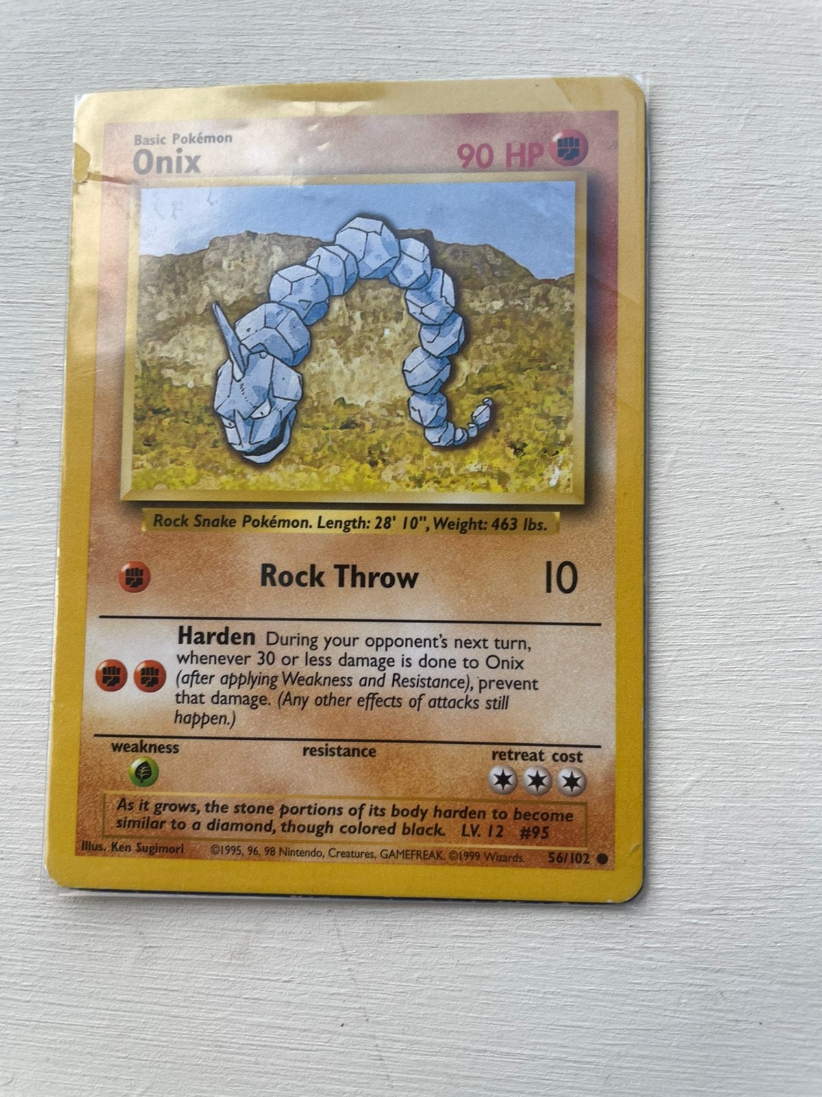 Pokémonkaarten Onix & Diglett, Ophalen of Verzenden, Zo goed als nieuw, Meerdere kaarten