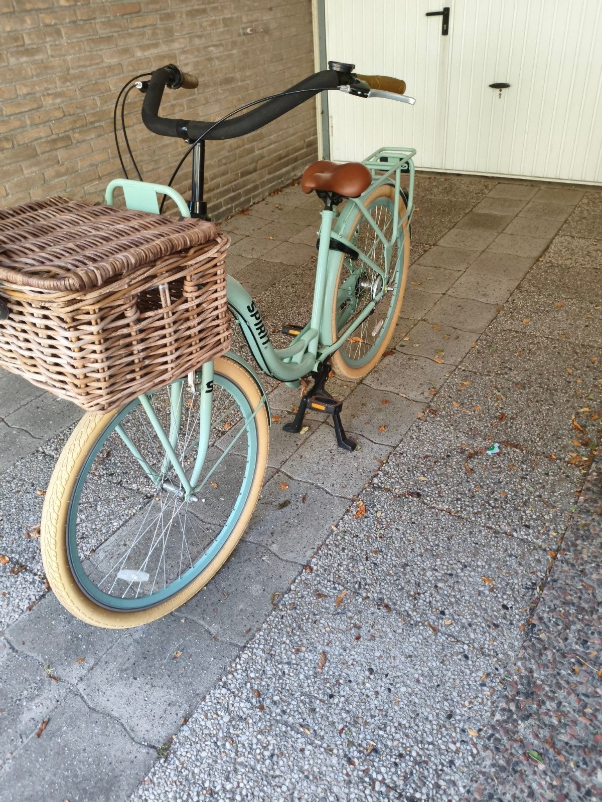Spirit moederfiets met lage instap en mandje, Fietsen en Brommers, Velgrem, 47 tot 50 cm, Ophalen, Overige merken