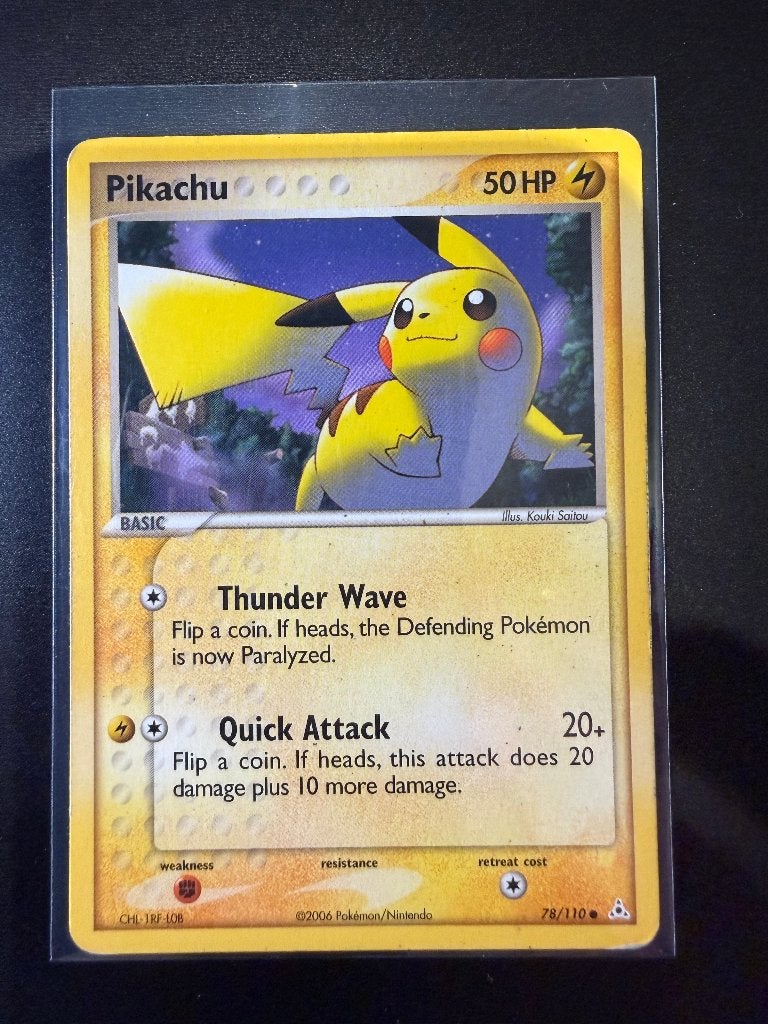 Pikachu #78 (HP) - Non-Holo, Hobby en Vrije tijd, Verzamelkaartspellen | Pokémon, Ophalen of Verzenden, Gebruikt