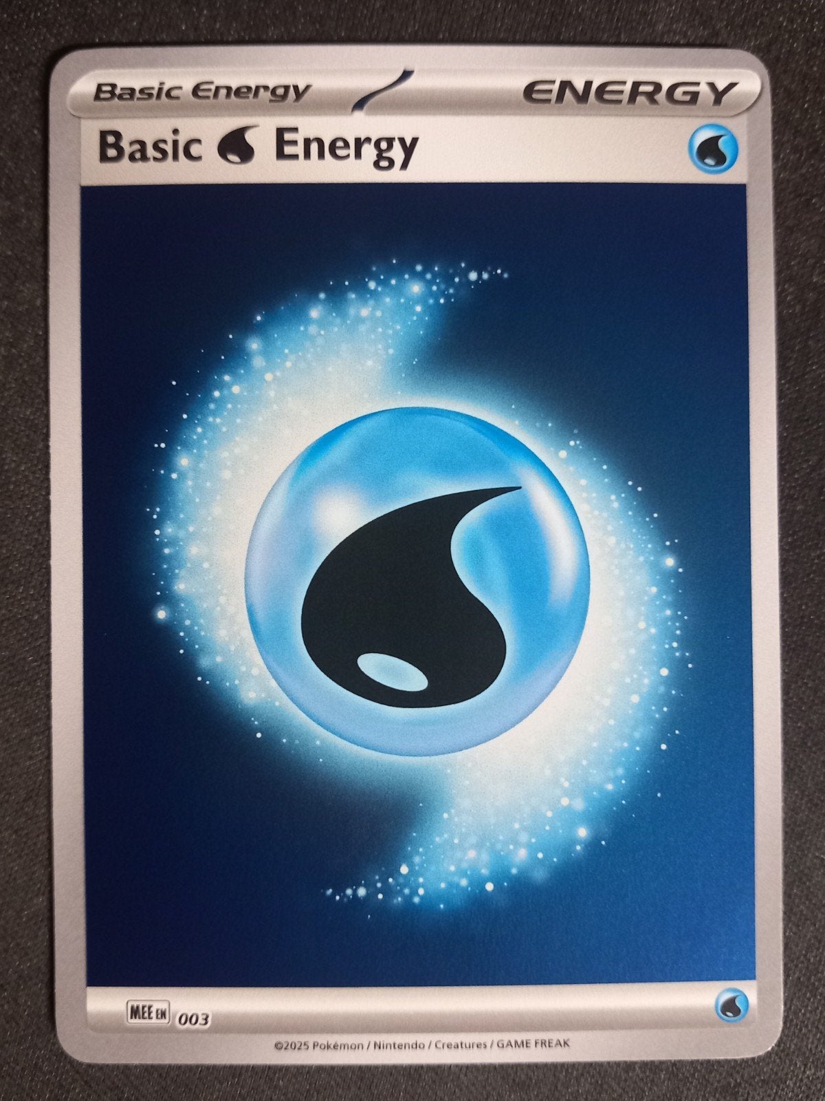 Pokemon Water Energy MEE003 Holo Excellent, Verzenden, Zo goed als nieuw, Losse kaart, Foil