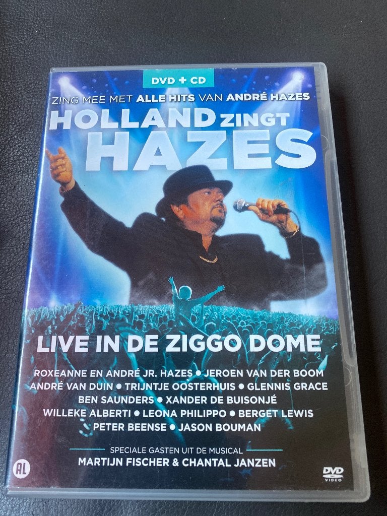 Holland Zingt Hazes Live in de Ziggo Dome DVD + CD, Alle leeftijden, Zo goed als nieuw, Concert, Inclusief doosje