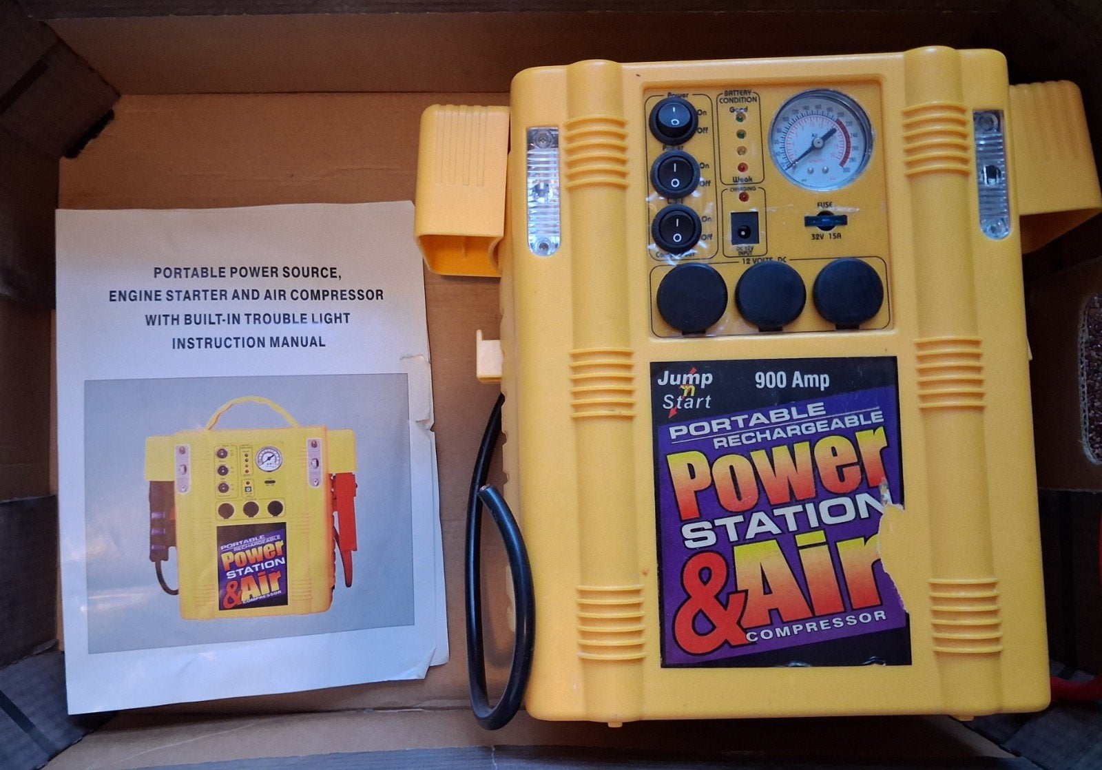 Power Station & Luchtcompressor - Jump Start 900 Am, Ophalen, Zo goed als nieuw