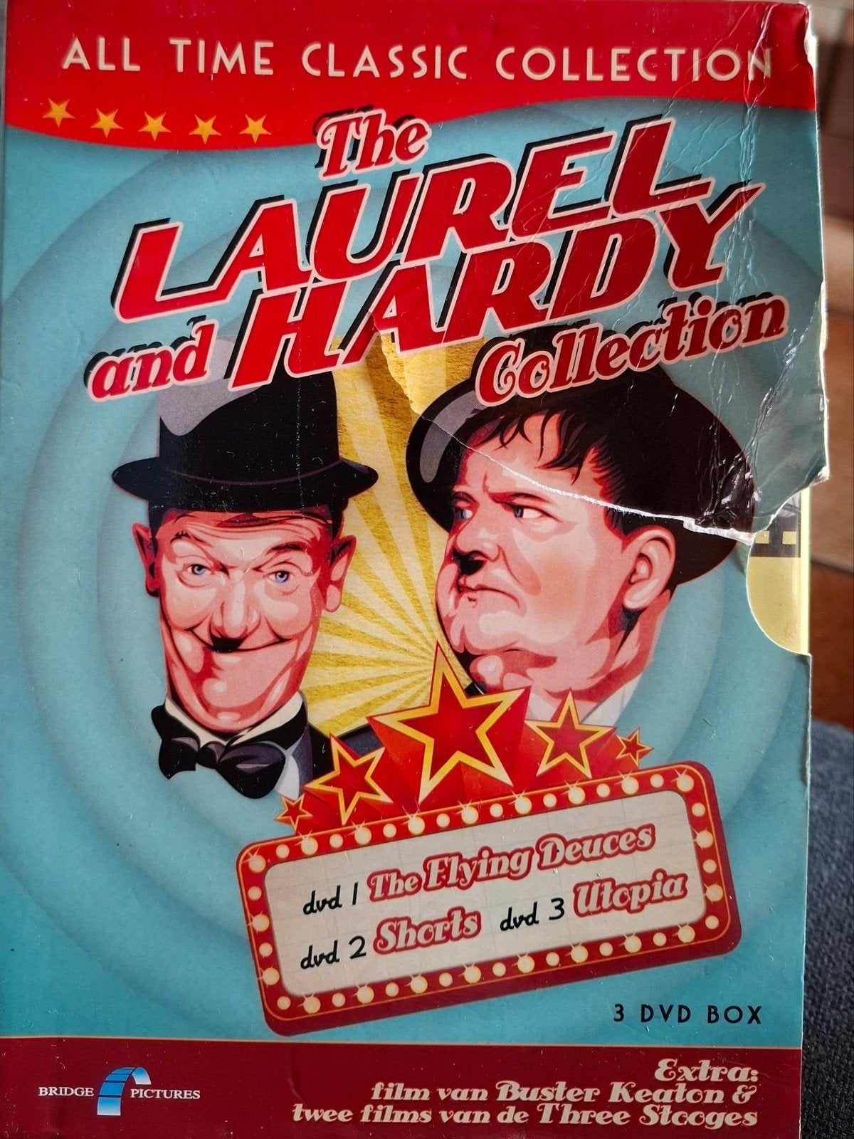 Laurel & Hardy Collection - 3 DVD Boxset - Klassieke Komedie, Ophalen, Alle leeftijden, Nederlands, Inclusief doosje
