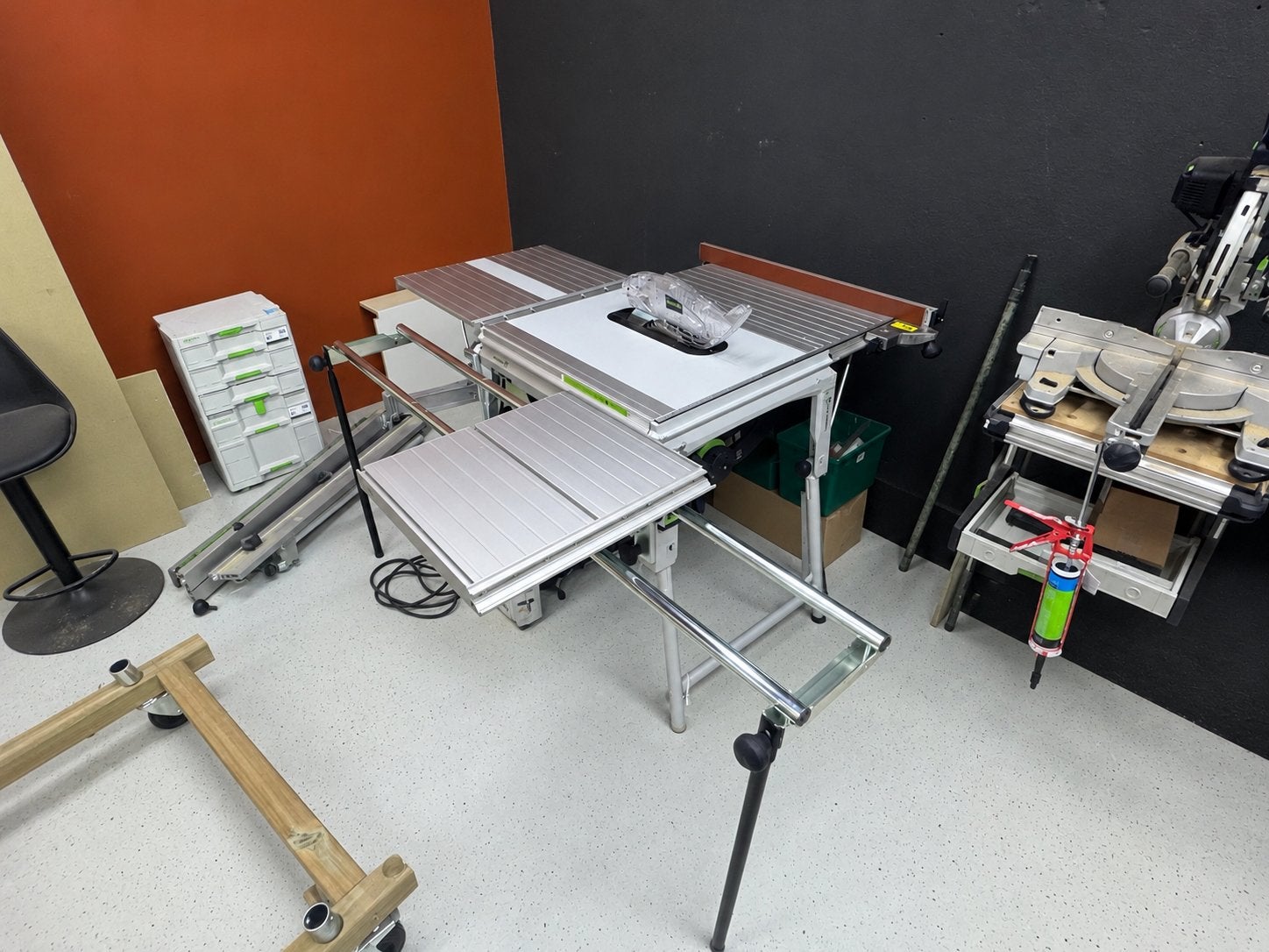 Festool TKS 80 EBS ST 840-Set Zaagtafel, Timmerwerk of Zaagwerk