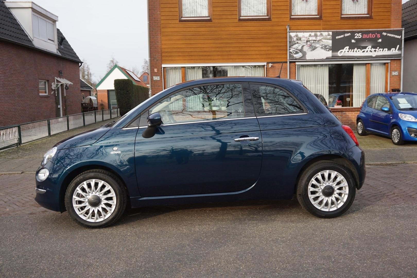 Fiat 500 1.2 Lounge Cruise, Pano, Bleutooth, Garantie, Voorwielaandrijving, Stof, Gebruikt, 4 cilinders