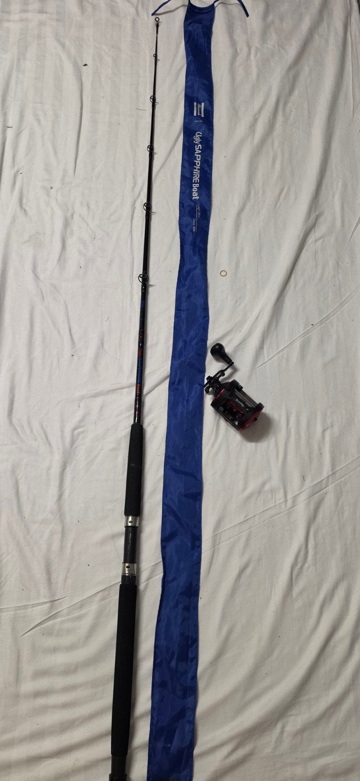 Shakespeare ugly stik sapphire boat, Ophalen of Verzenden, Zo goed als nieuw, Molen