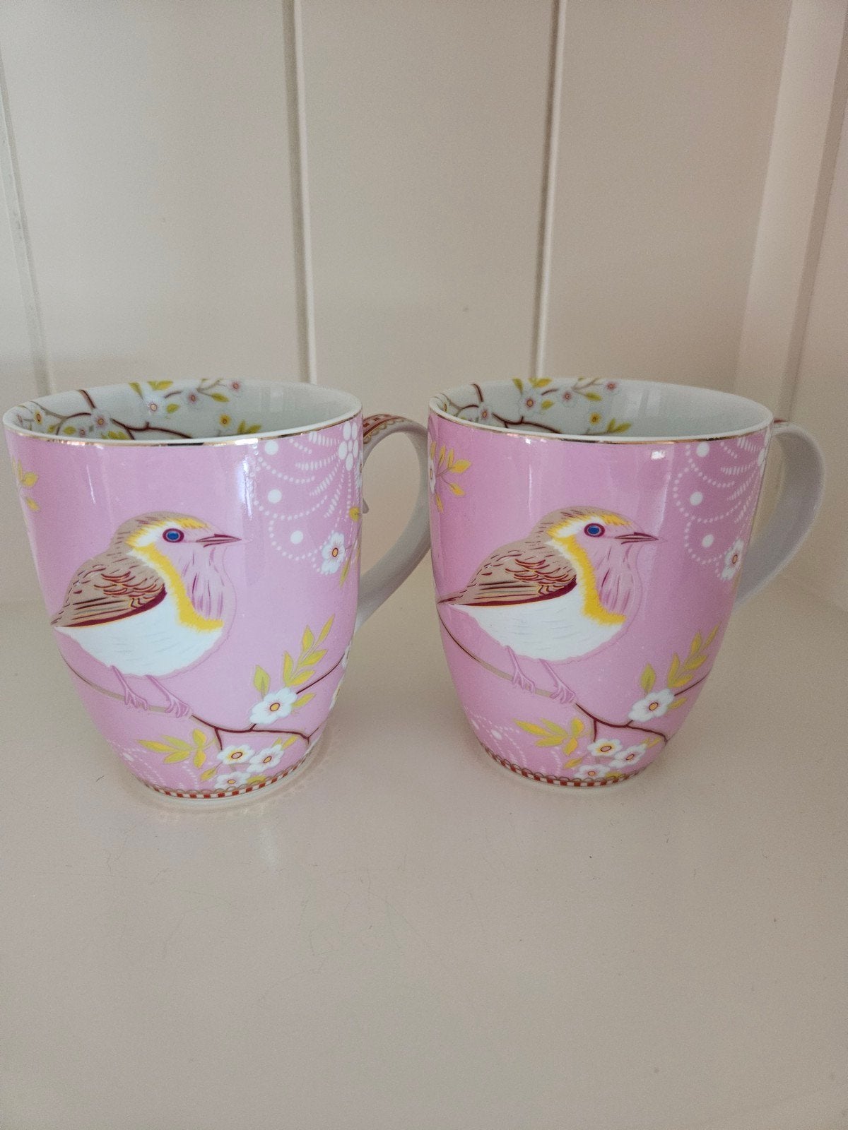 Pip studio bekers early bird 2 stuks, Ophalen, Zo goed als nieuw, Overige stijlen, Kop(pen) en/of Schotel(s)